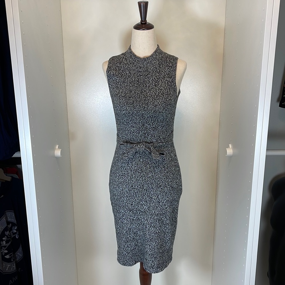 G.A.S. Co. Marled Black and White Dress Size Medium with removable Belt